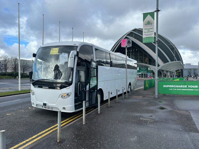 Passengers boarding a coach